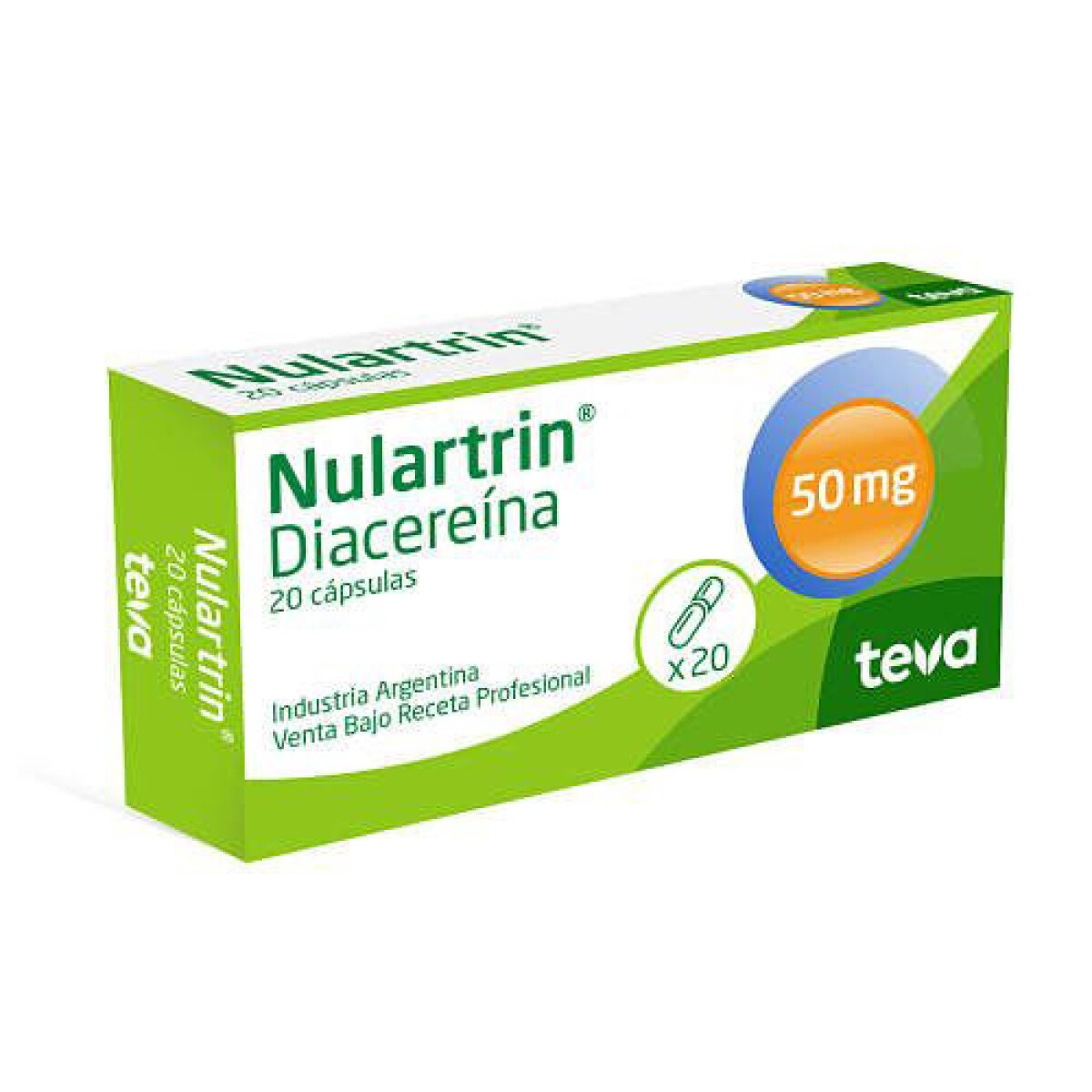 Nulartrin 50 Mg ( Ex Artroglobina ) Teva x 20 COM 