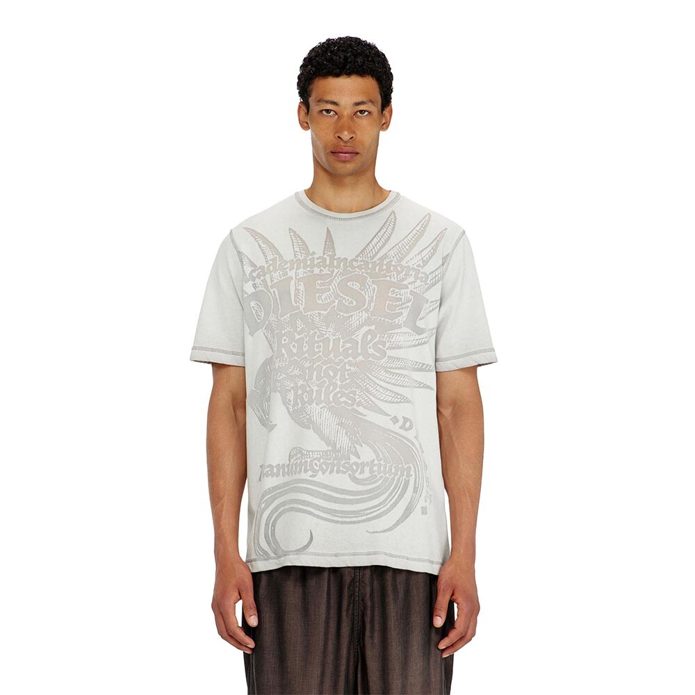 Camiseta Para Hombre T-Rawjust-Aa1 Gris Claro