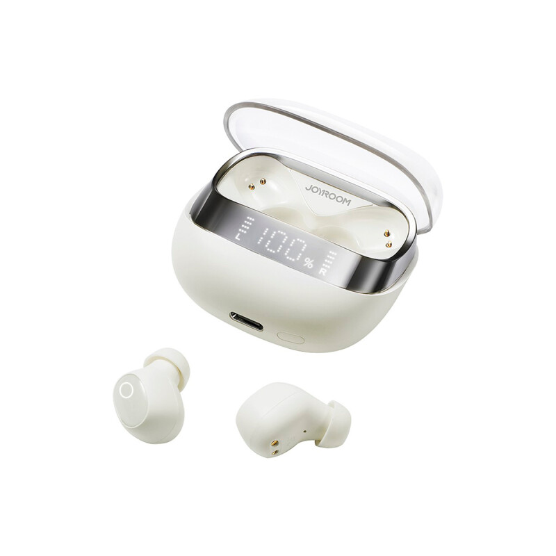 Auriculares inalámbricos Joyroom Jdots Series color blanco Auriculares Inalámbricos Joyroom Jdots Series Color Blanco