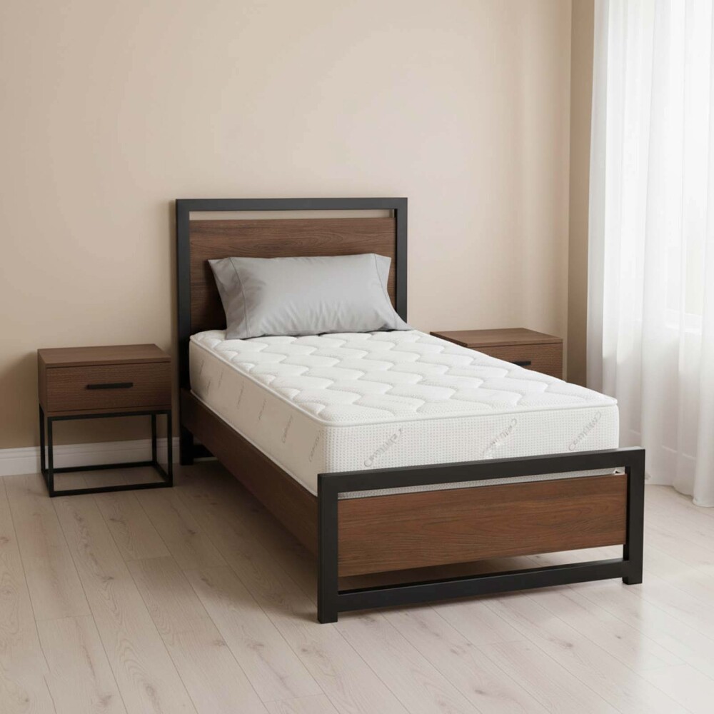 COLCHÓN 1 PLAZA ESPUMA1 BLANCO PLATINUM