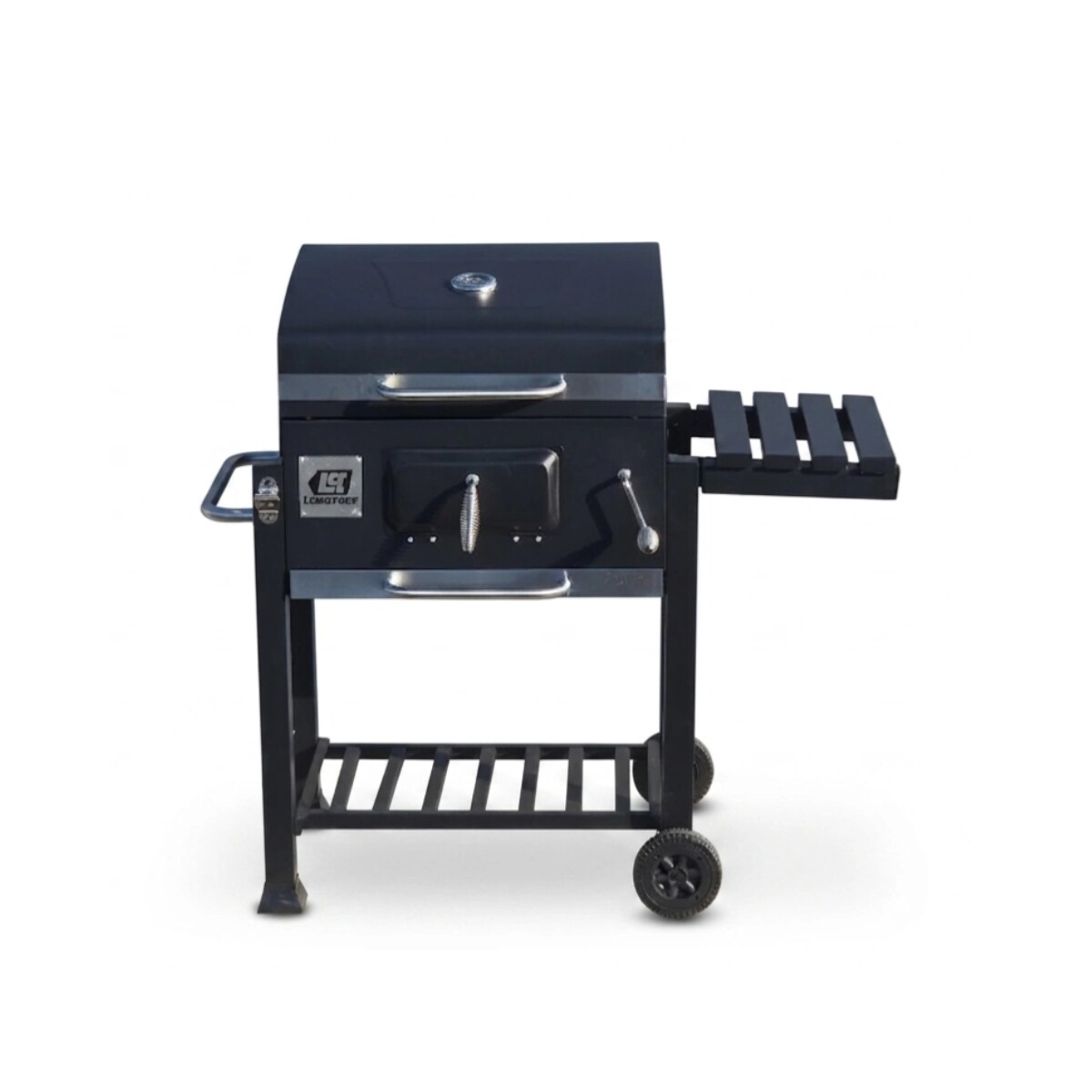Parrilla Portatil A Carbon C/ruedas - 115 X 60 X 108 Cm 