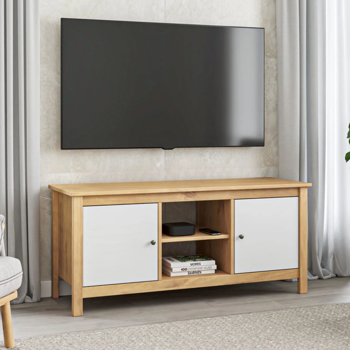 Rack para TV 2 Puertas - Mari - Blanco 