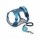 Arnés Y Correa Nylon 1.5m Reforzado Ajustable Azul