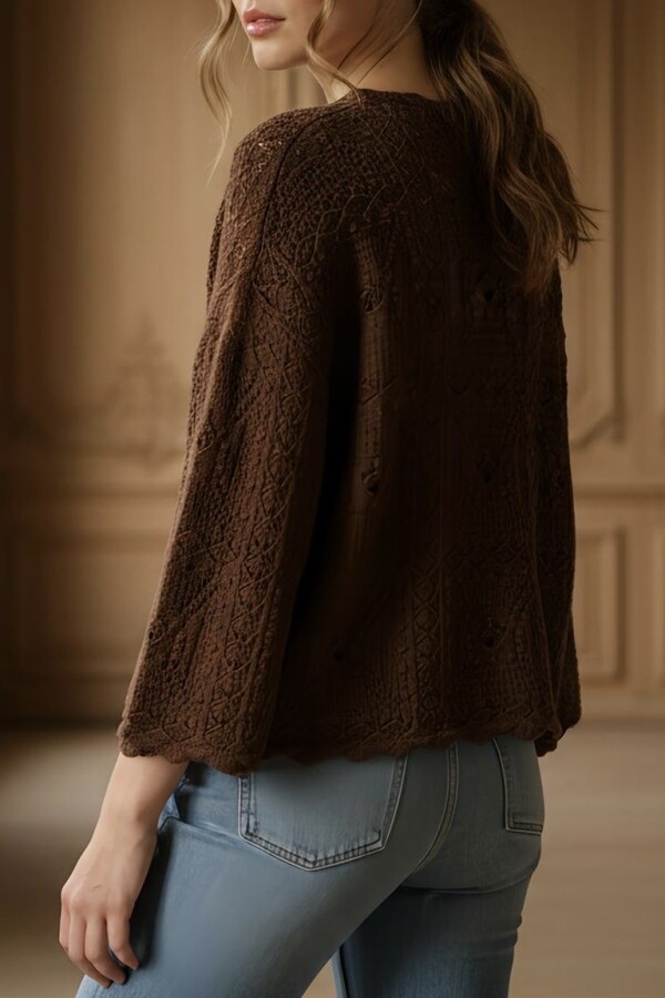 Sweater Textura Chocolate