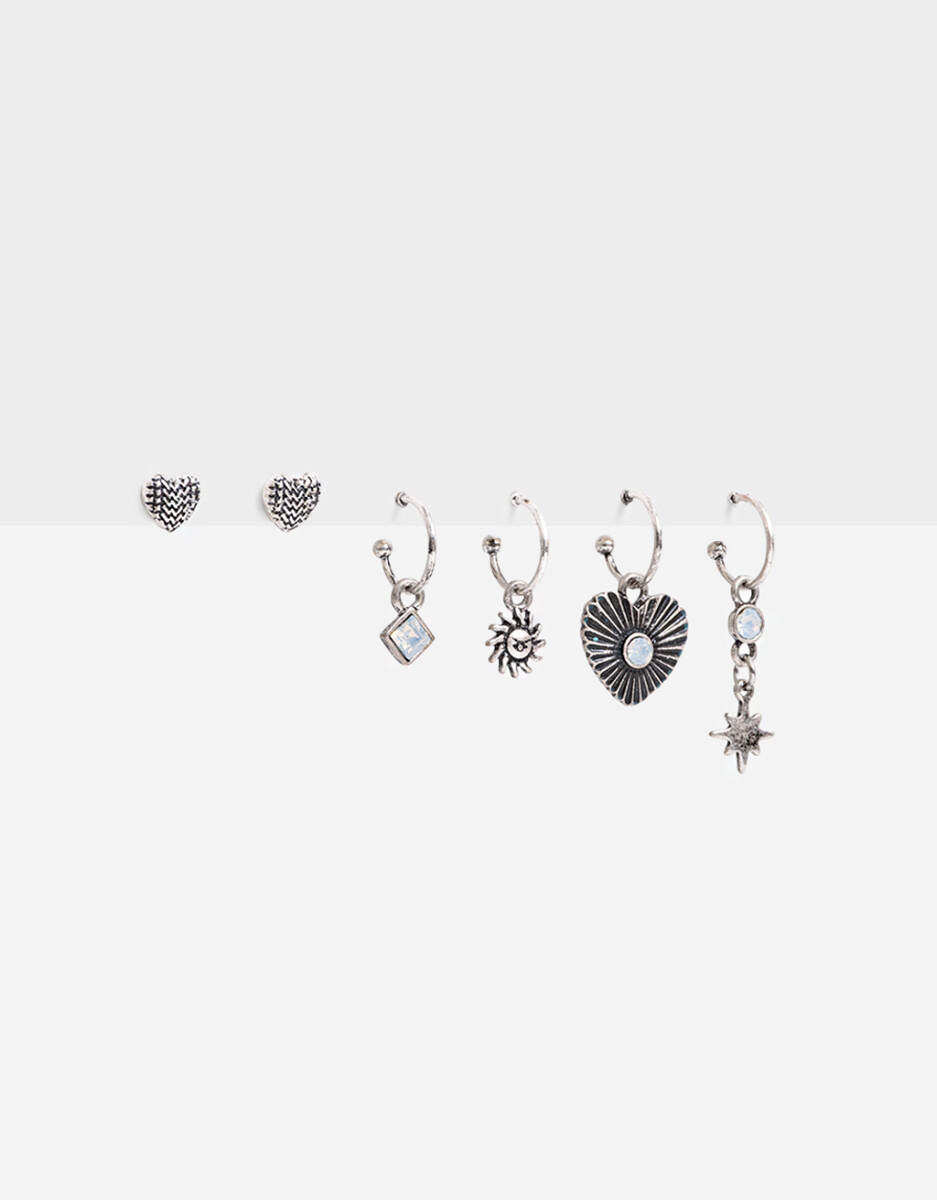 Set De Aros Antique Silver 