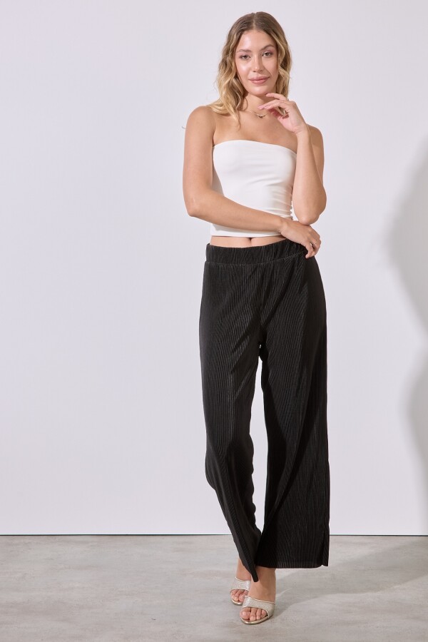 Pantalon Plisado NEGRO