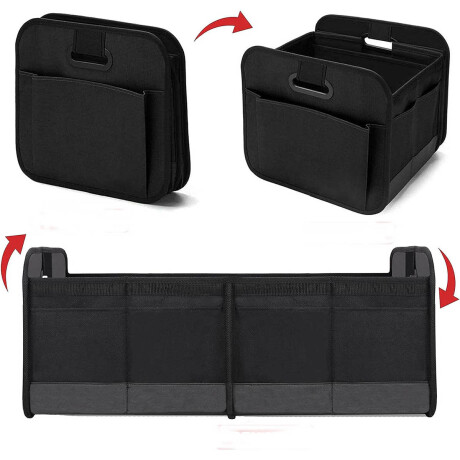 Caja Organizador Almacenar Valija Maletero Para Auto Negro