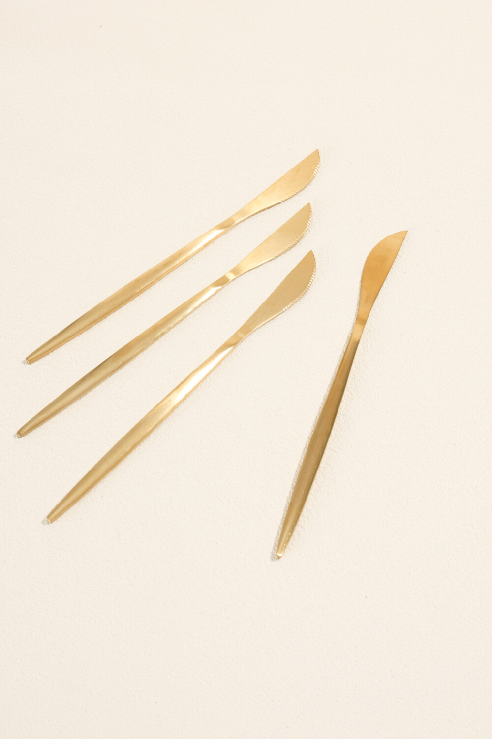 Cuchillo Fiordo, Set 4 Un. Dorado Color Unico