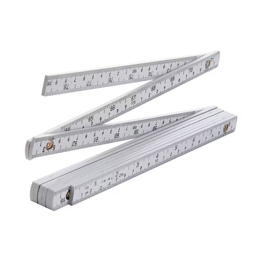 Metro plástico carpintero 2 mt cm/pol. Metro Plástico Carpintero 2 Mt Cm/pol.
