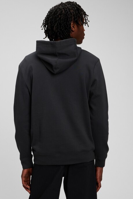 Buzo Canguro Logo Gap Con Felpa Hombre Moonless Night