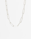 Collares Cortos Metal Collar Corto Eslabones De Acero - Plateado
