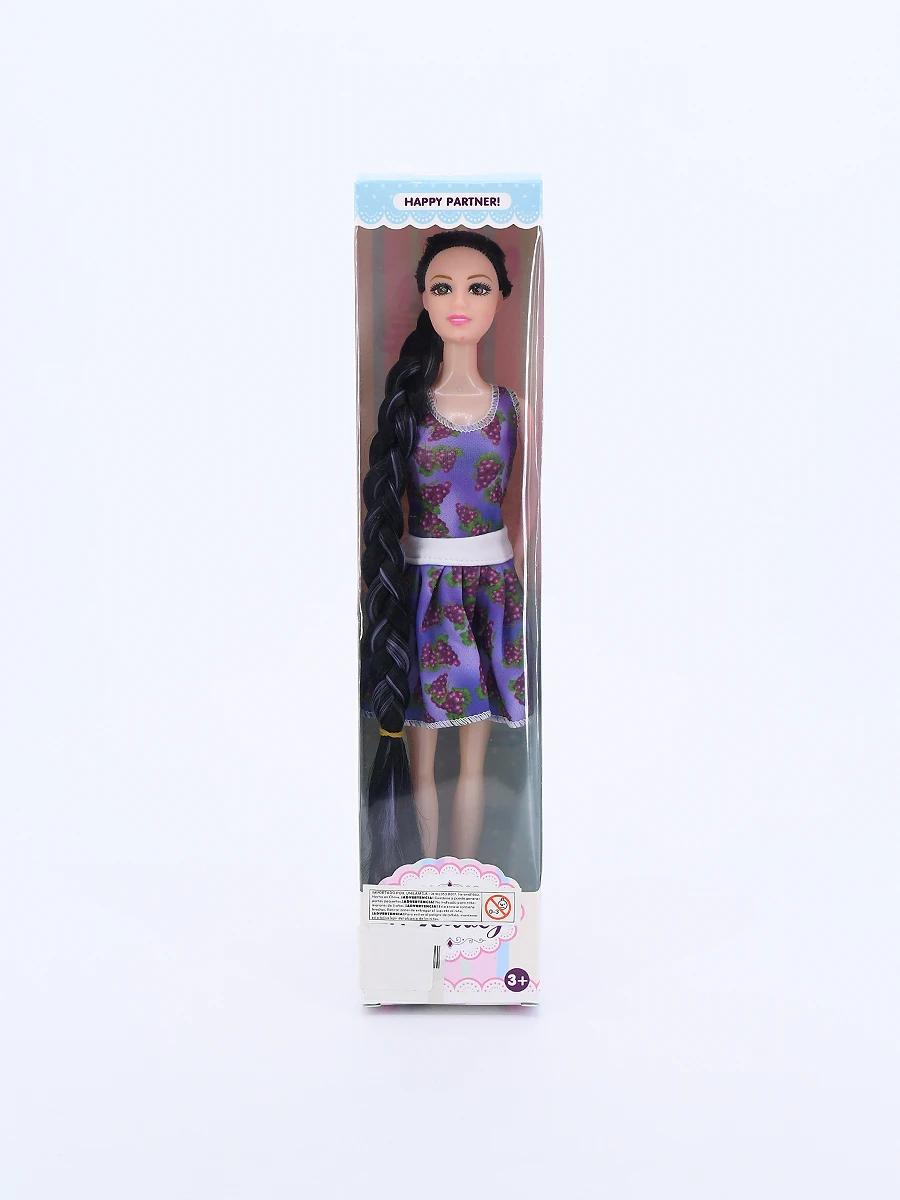 MUÑECA CON TRENZA DISEÑOS - VIOLETA 