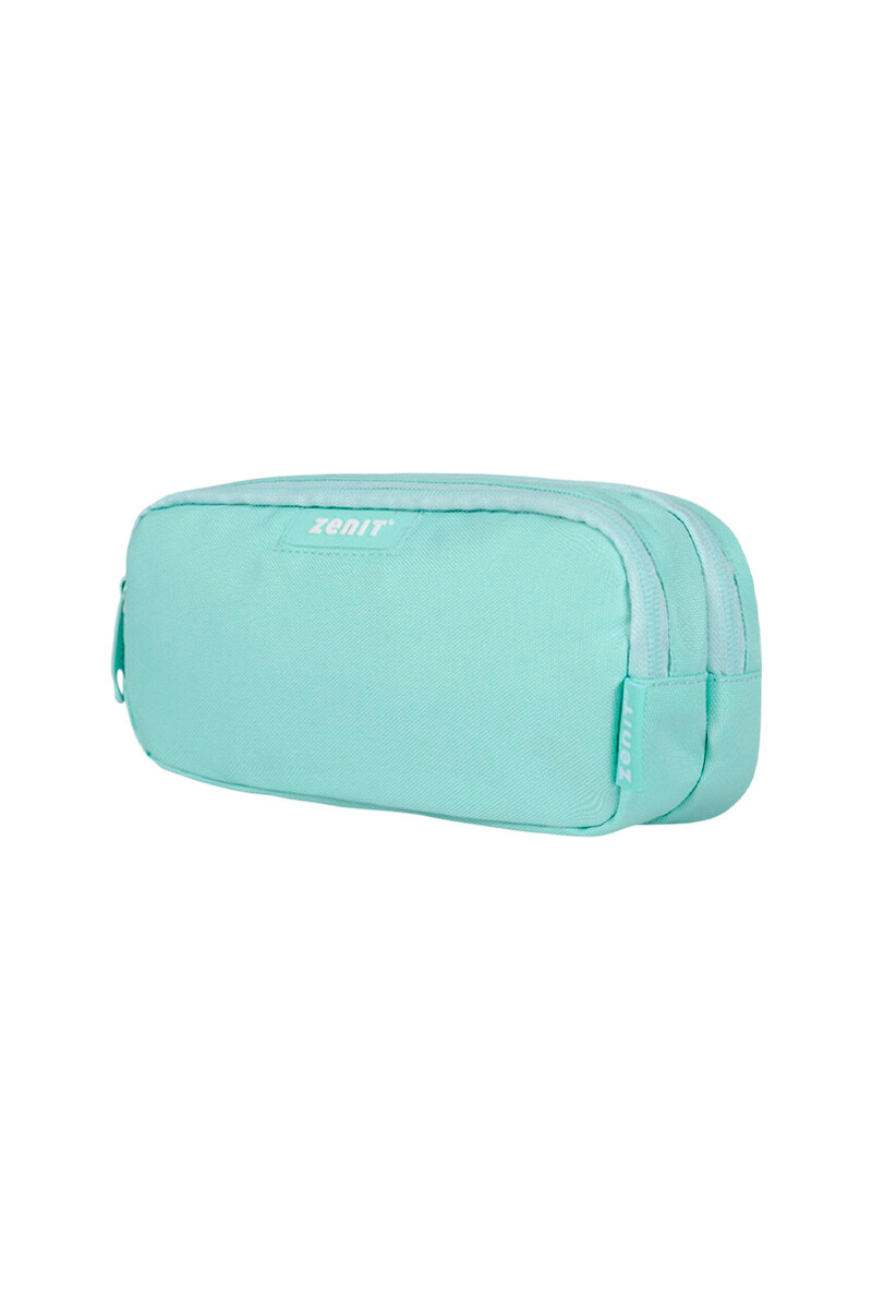 CARTUCHERA DOBLE CIERRE VERDE AGUA CARTUCHERA DOBLE CIERRE VERDE AGUA