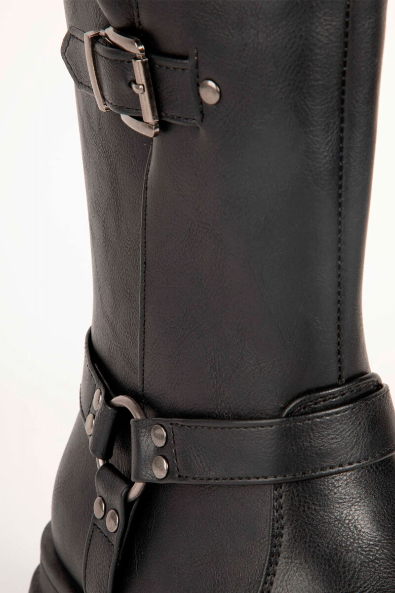 BOTA MUJER PADDOCK DESAN Negro