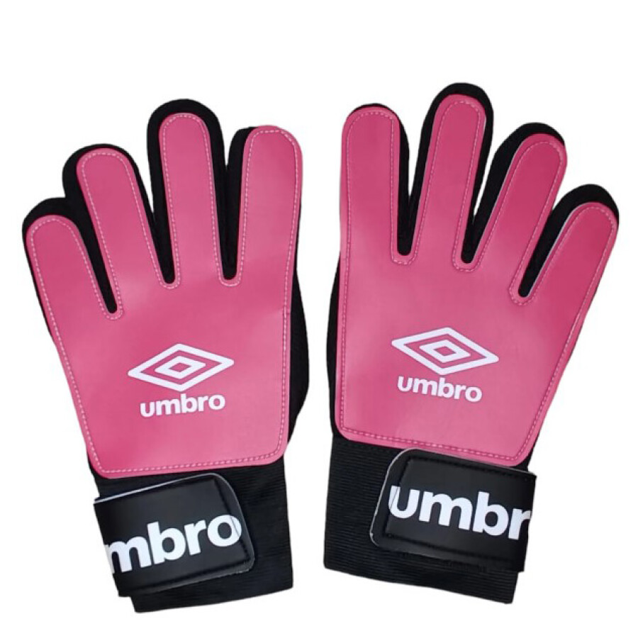 Guantes de Hombre Umbro Golero Adulto Rosado Coral - Blanco - Negro