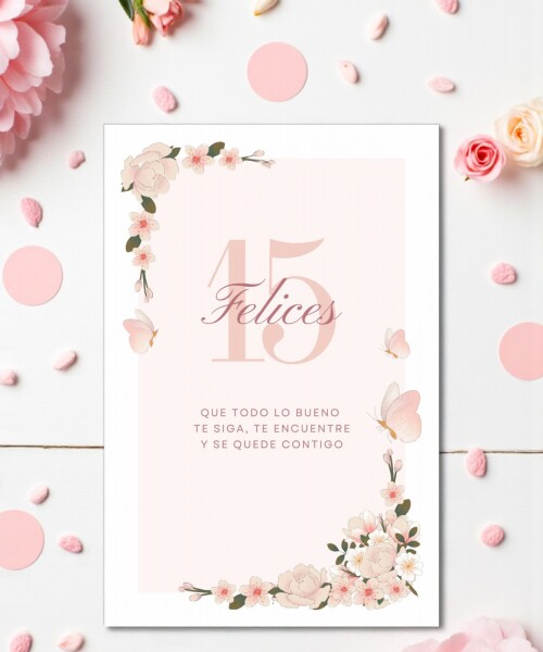 Tarjeta felicidades 10x15 DISEÑO 5