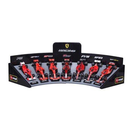 Pack X7 Vehiculos Bburago F1 Stand Ferrari 36864 001