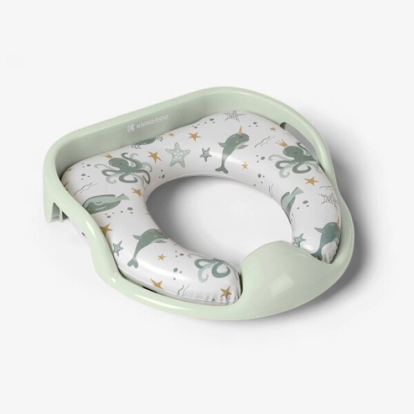 Reductor de inodoro acolchonado KIKKABOO verde