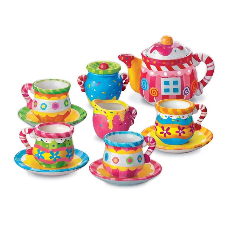 Kit para Pintar Juego de Té – Creatividad y Diversión TEA SET PAINTING KIT
