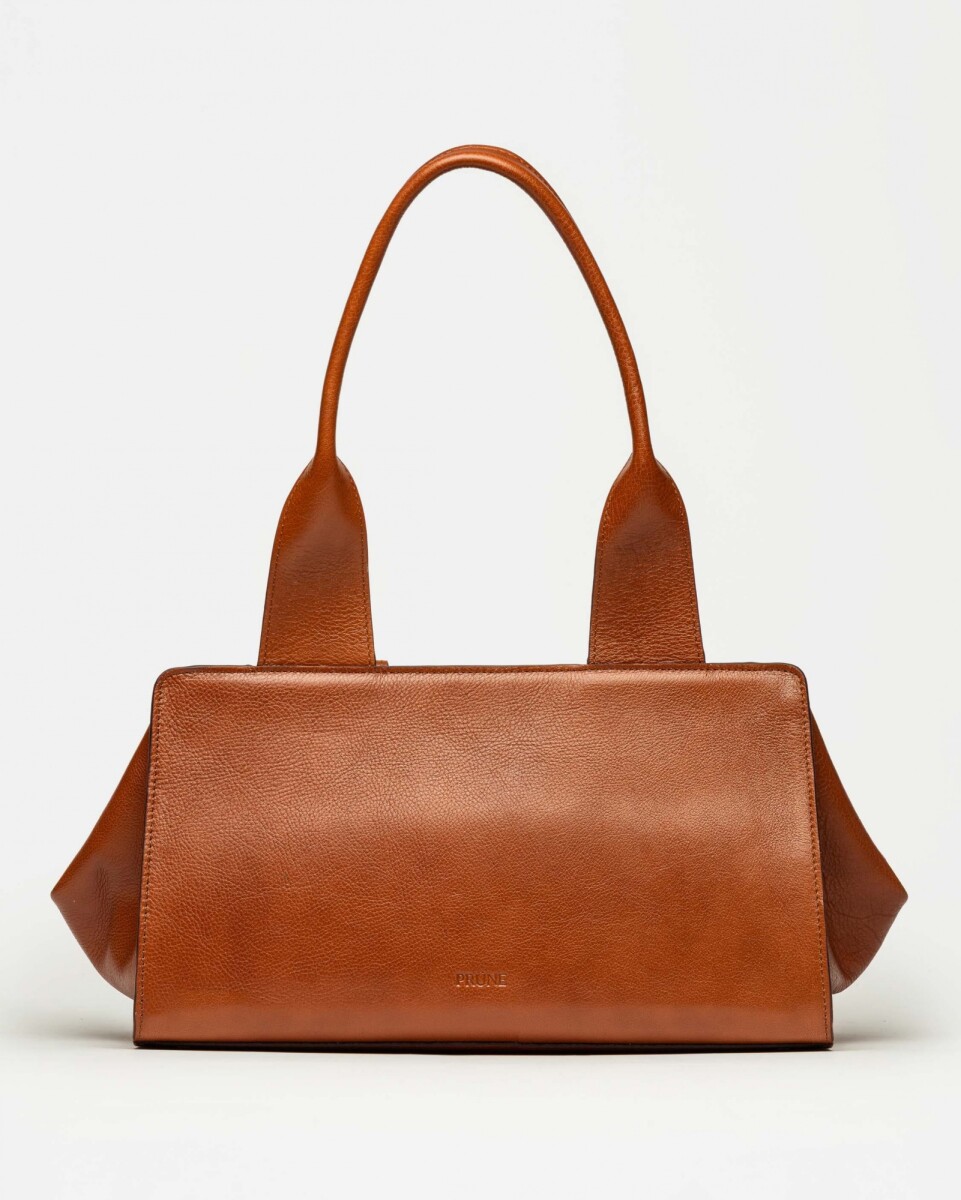 Bolso Mila en cuero liso - Cuoio 