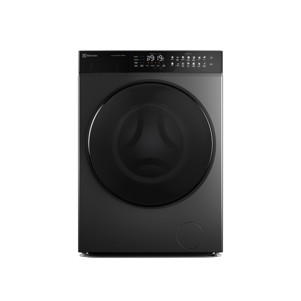 Lavasecarropas Carga Frontal Electrolux 14kg / 8kg Negro - Inverter Lavasecarropas Carga Frontal Electrolux 14kg / 8kg Negro - Inverter