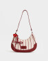 Bandoleras Bandolera Hobo Con Charm "campus Club" - Estampado Rayas