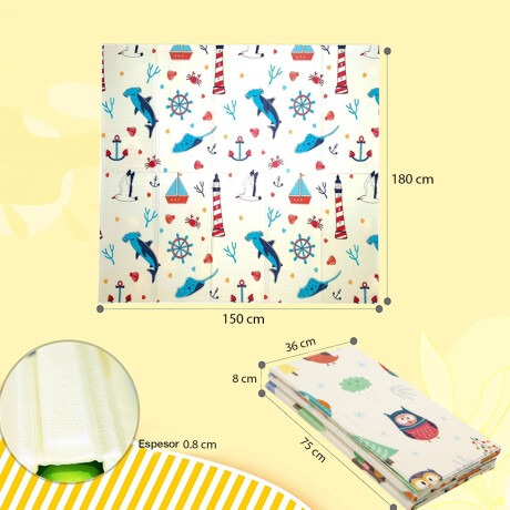 Alfombra Juego Bebé Antigolpes Plegable Reversible 180x150Cm Alfombra Juego Bebé Antigolpes Plegable Reversible 180x150cm