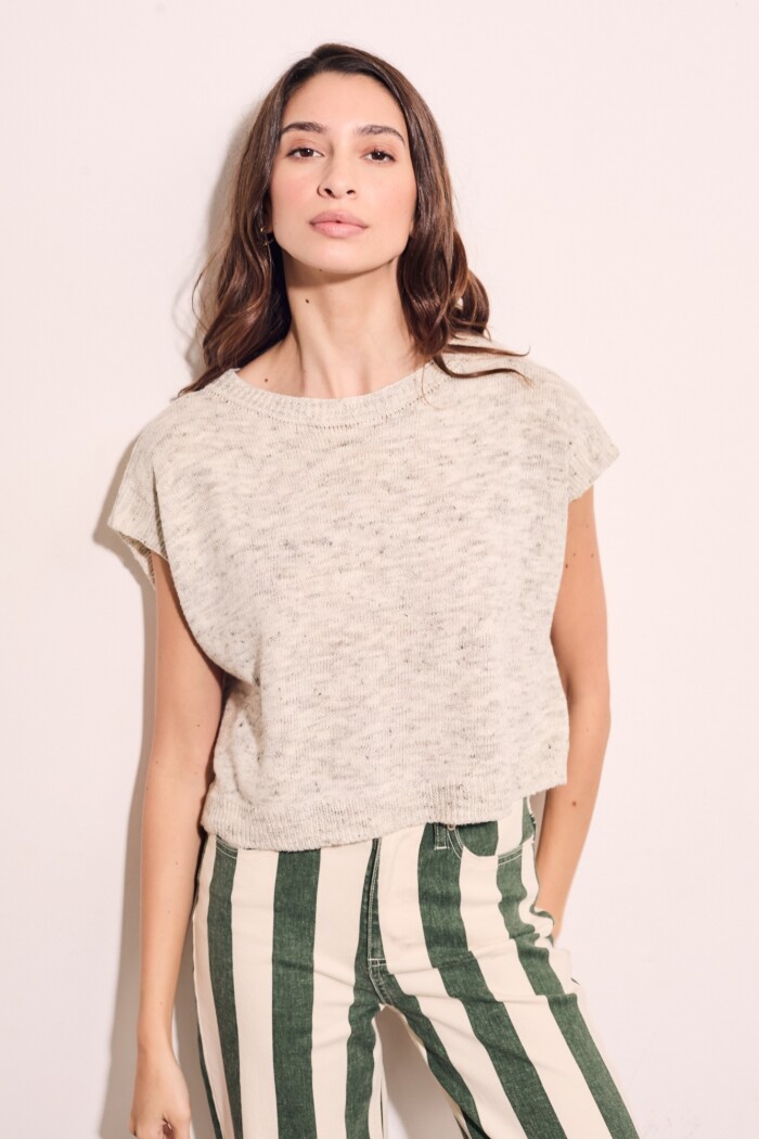 Chaleco Gris Melange