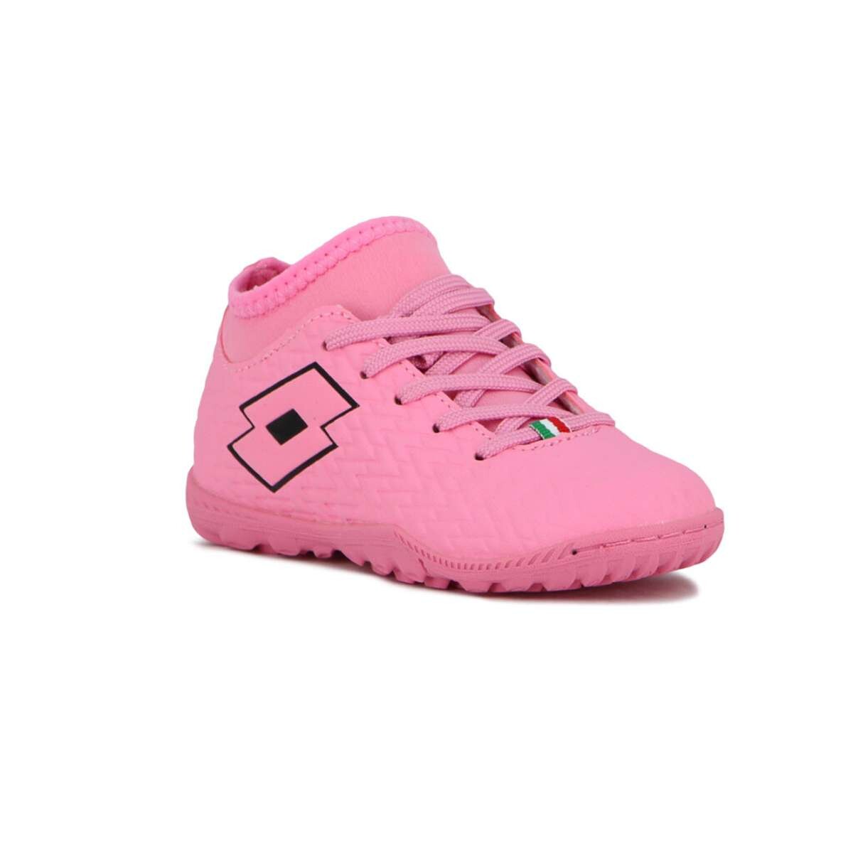 Lotto Piccolo Futbol 5 Tf Niño - Rosado-Negro 