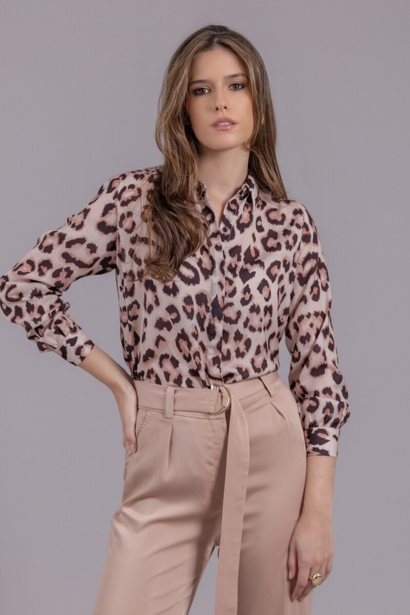 Camisa Estampada. Animal Print.