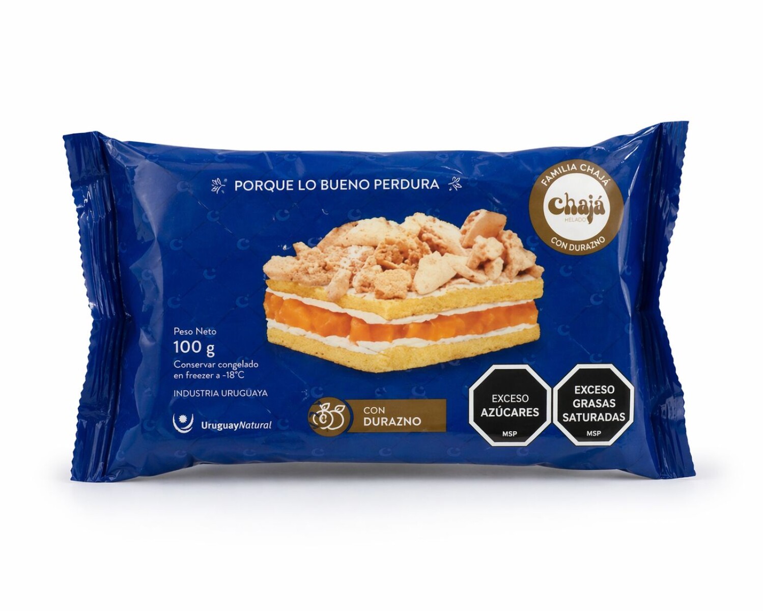 POSTRE CHAJA CON DURAZNO 