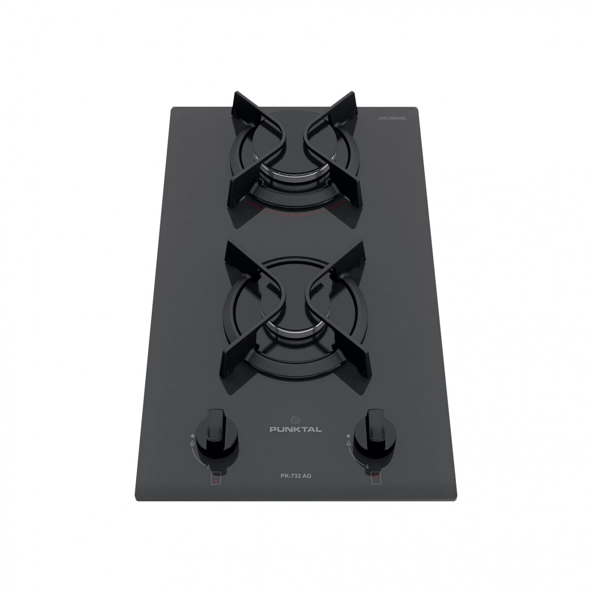 Anafe a Gas Empotrable Punktal PK-732 Ag 2 Hornallas 