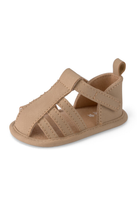 Sandalias pescadoras con velcro, marrón Sin color