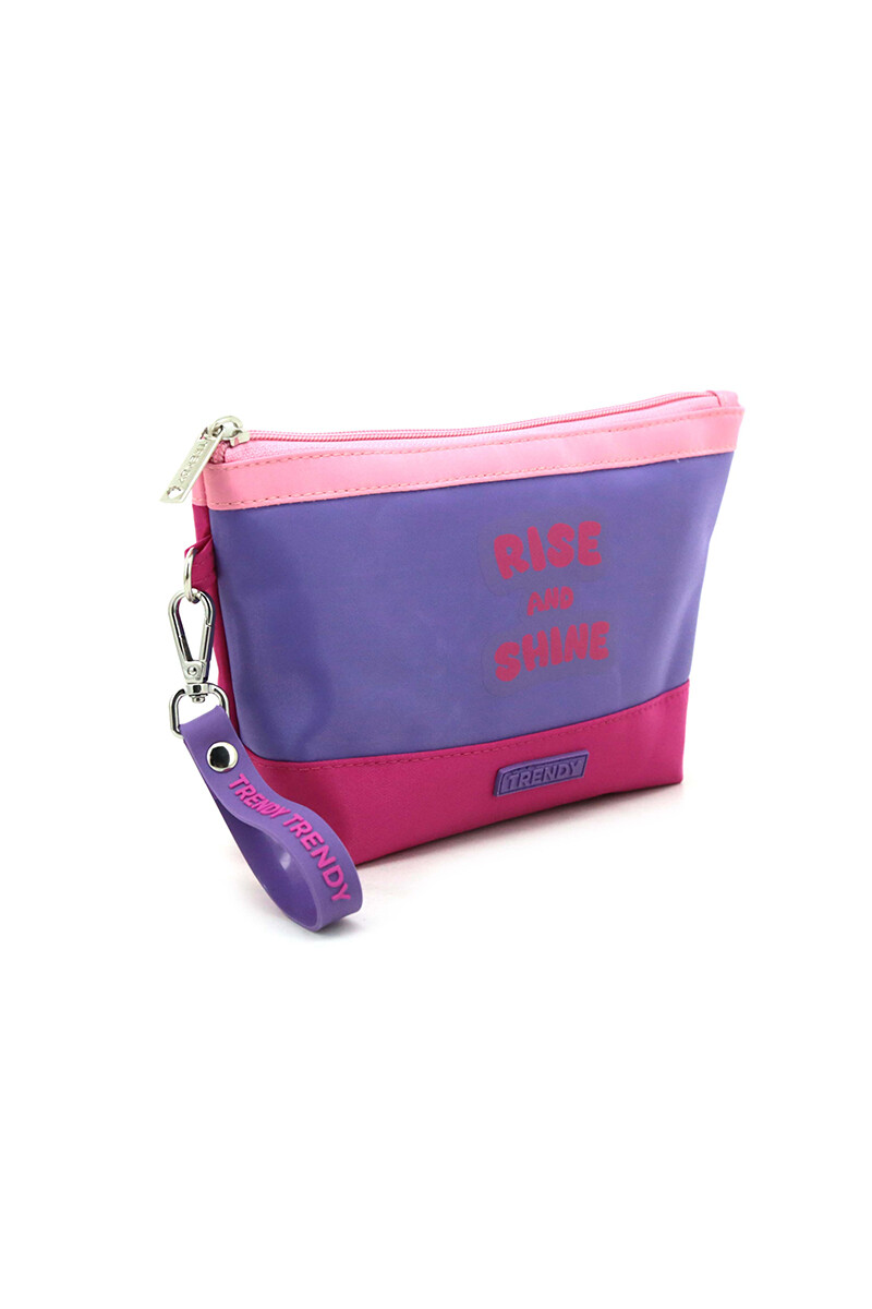 Cartuchera estampada Violeta