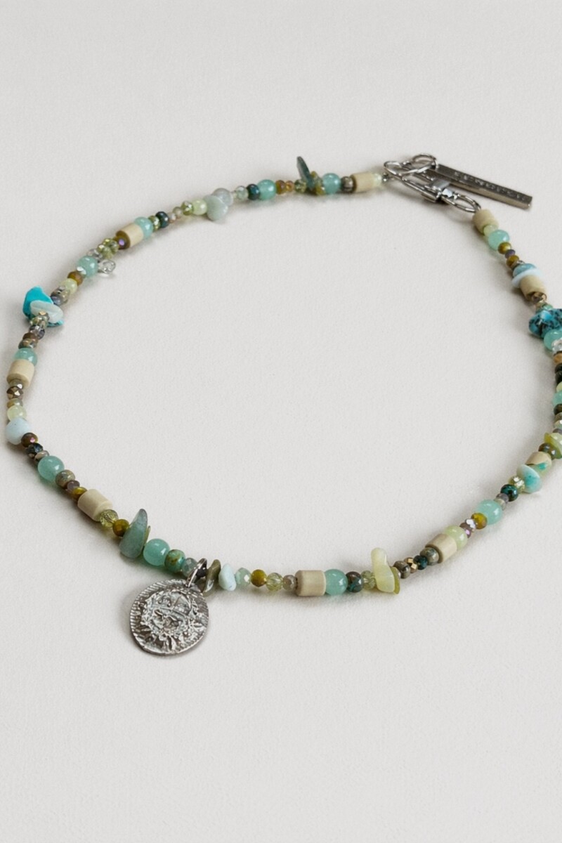 Multi Crystal Escudo - Verde Agua 