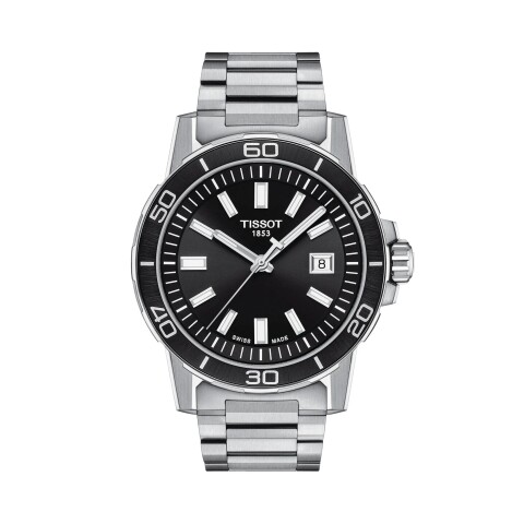 Reloj Tissot T1256101105100 Supersport Gent para hombre de acero plateado Reloj Tissot T1256101105100 Supersport Gent Para Hombre De Acero Plateado