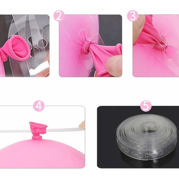 Cinta Para Armar Arco De Globos 5 Metros Facil Armado X50 Cinta Para Armar Arco De Globos 5 Metros Facil Armado X50