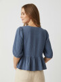 Blusa Osleb Azul Piedra