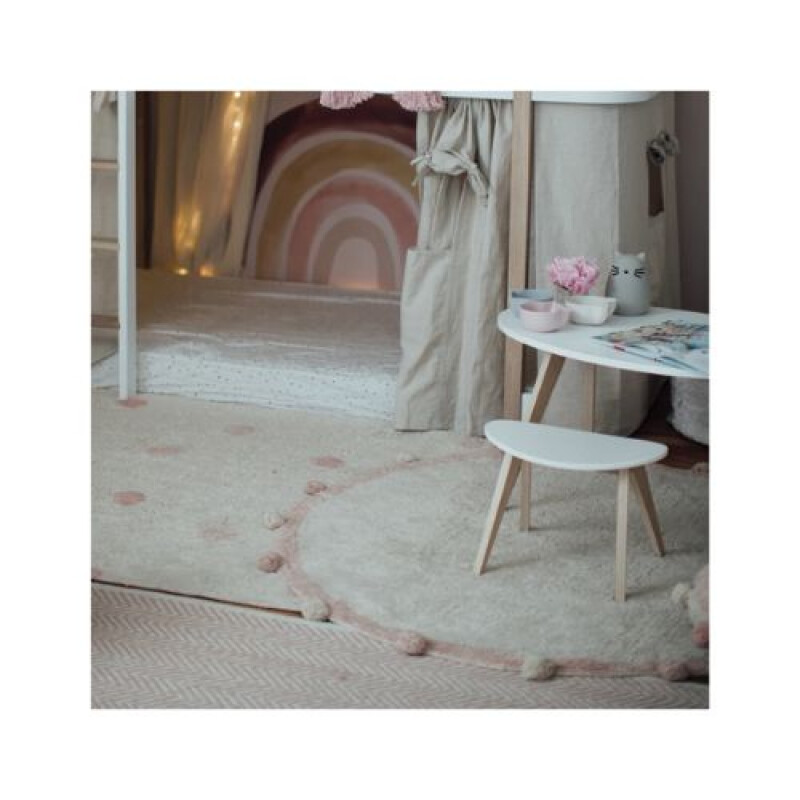 Alfombra lavable Bubbly - Nude y rosa - Lorena Canals Alfombra Lavable Bubbly - Nude Y Rosa - Lorena Canals