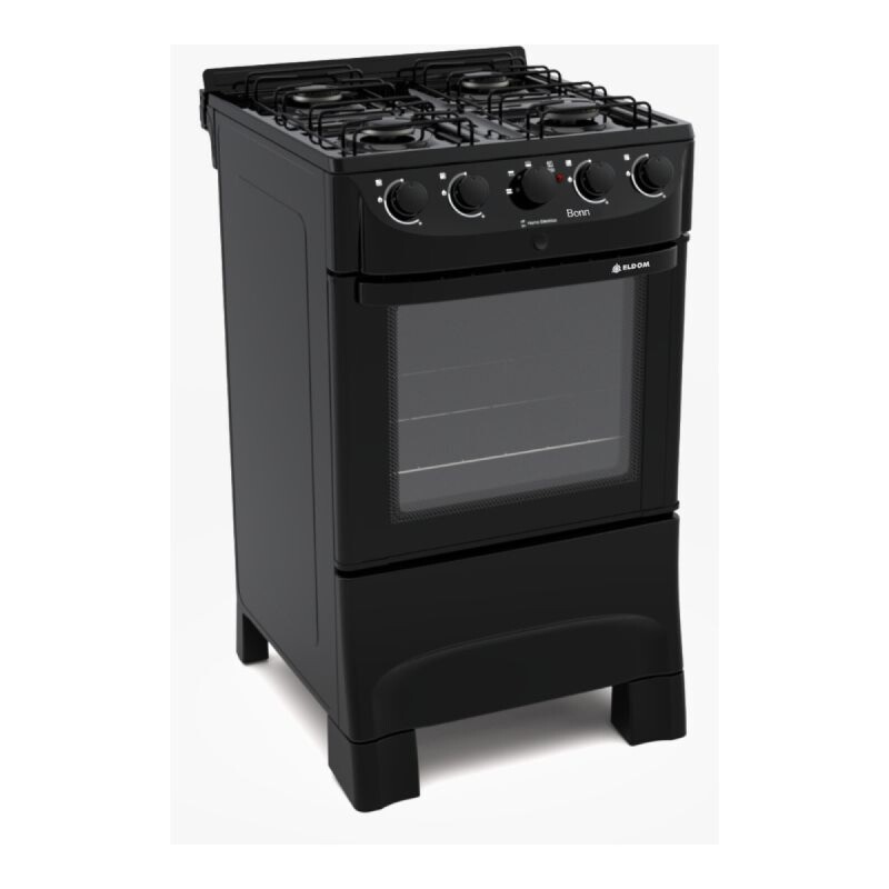 COCINA COMBINADA 4 HORNALLAS ELDOM BONN NEGRA COCINA COMBINADA 4 HORNALLAS ELDOM BONN NEGRA