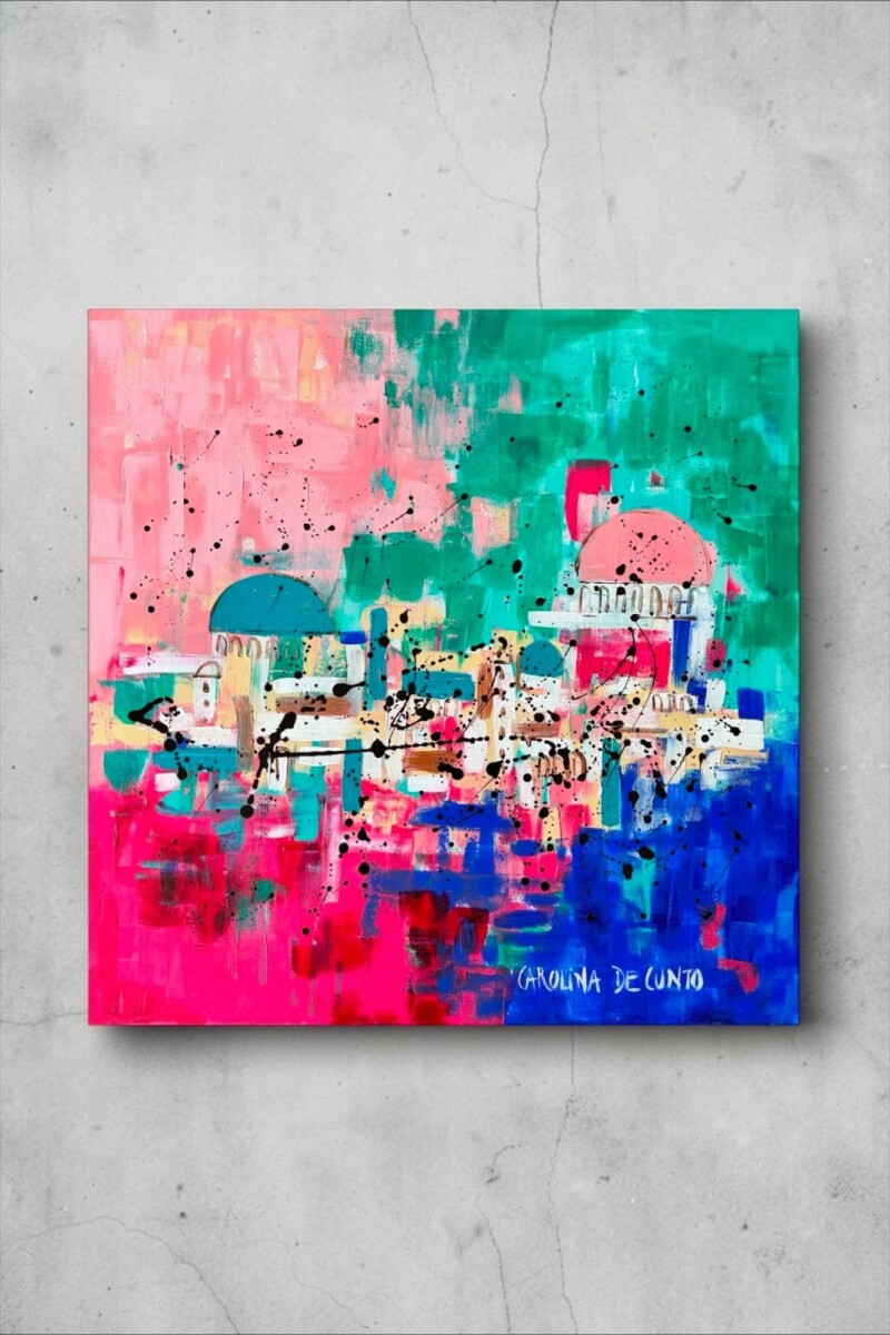 El Mundo Es Un Pañuelo, 2022. Acrílico Sobre Tela. 60 x 60cm. 