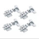 Pack X4 Bisagras Autoreten 35mm De Calzoleta Semi Curva Gris