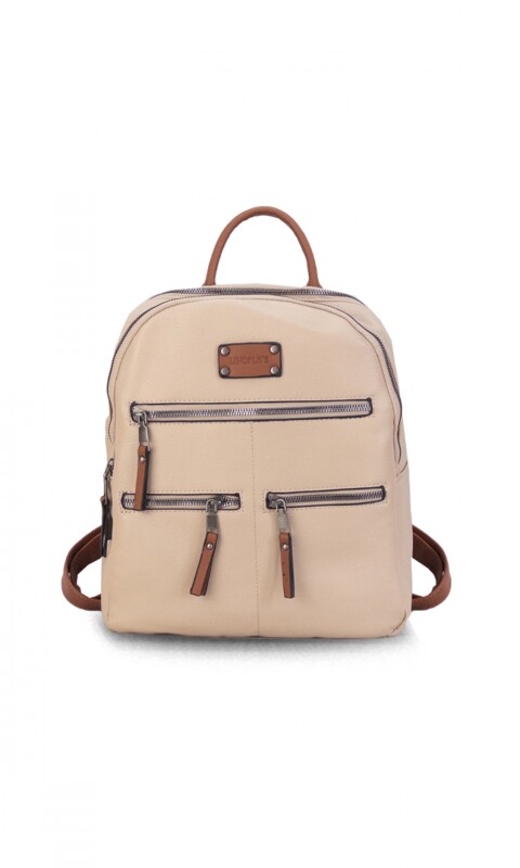 MOCHILA MEMPHIS NUDE C/CARAMELO