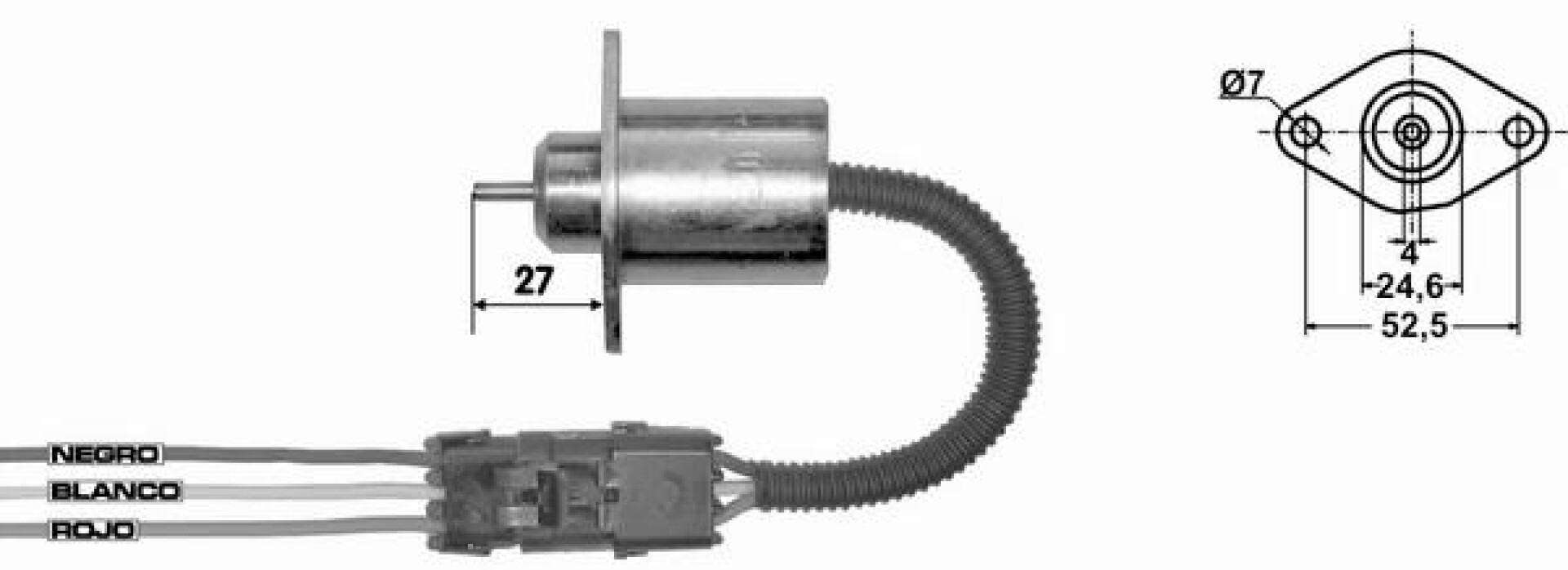 AUTOMATICO DE ARRANQUE - SOLENOIDE DE PARE BOBCAT KOMATSU LC 