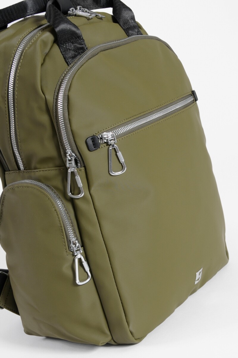 Mochila porta laptop verde