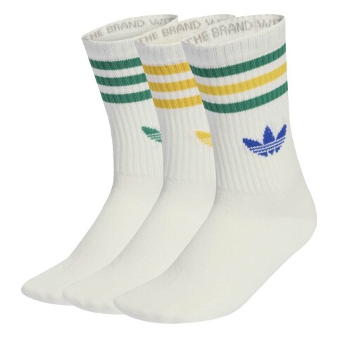 Medias Adidas 3S Crew S 3 Pack Unisex White
