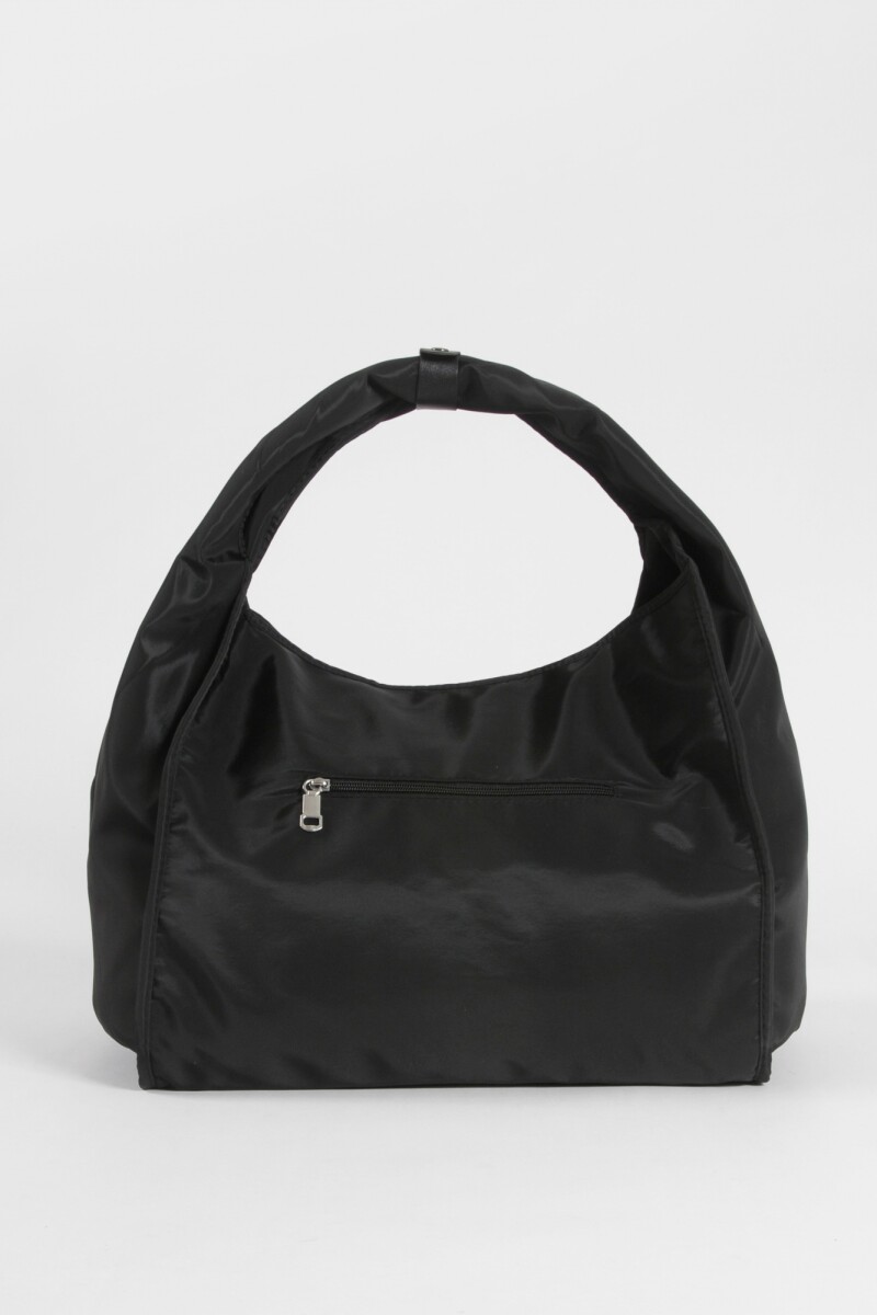 Shopper oversize con correa regulable negro