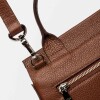 Cartera de Mano Catalana En Cuero Graneado Tabaco