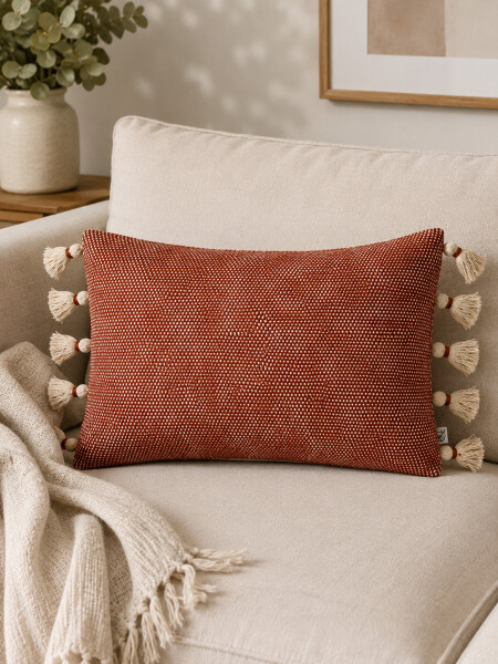 FUNDA DE ALMOHADON METZ TERRACOTA