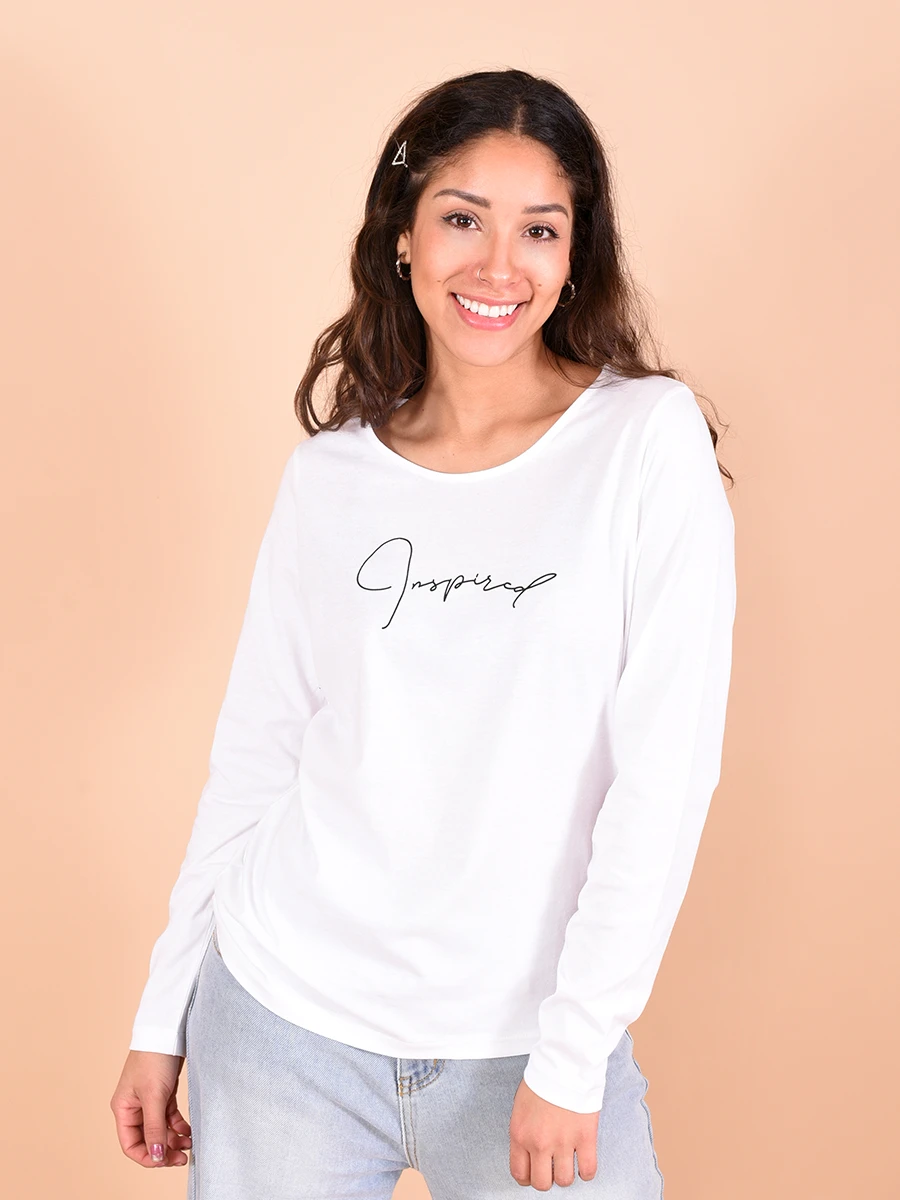 REMERA INSPIRED - BLANCO 